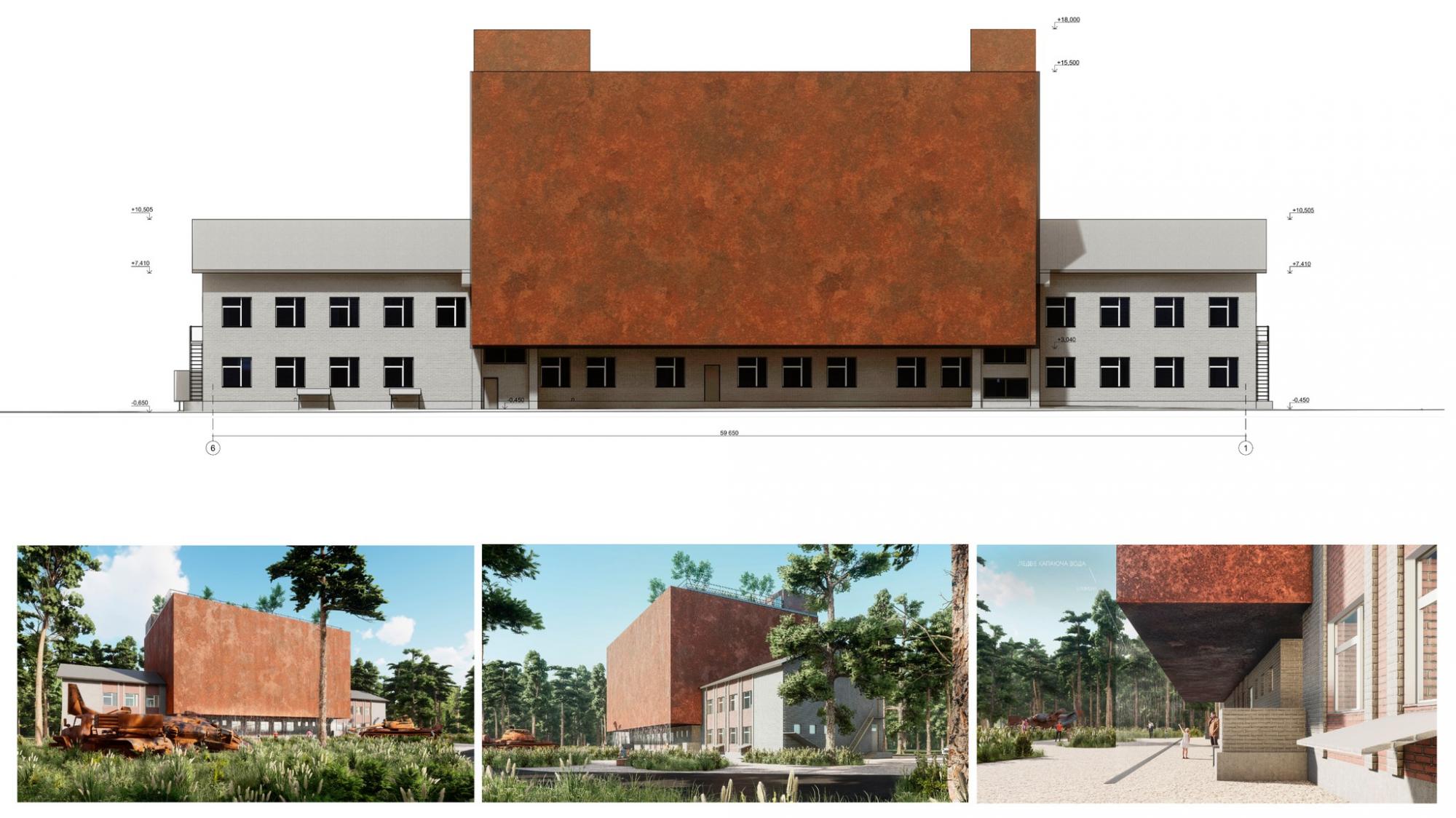 Архітектори показали проект меморіалу у Ягідному, яке 27 днів було під окупацією росіян